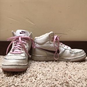 Pink Nike Airforce ones